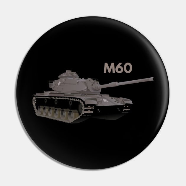 M60 American Battle Tank Pin by NorseTech