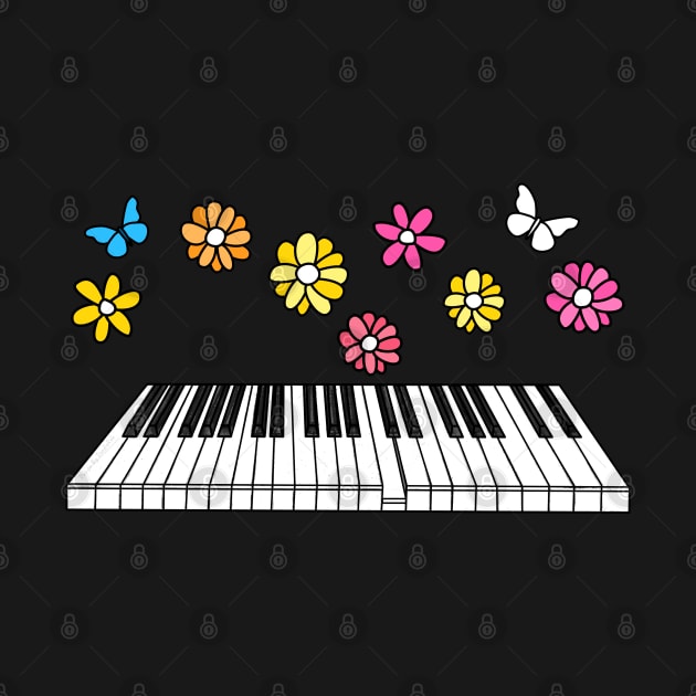 Mother's Day Piano Mom Pianist Female Musician by doodlerob