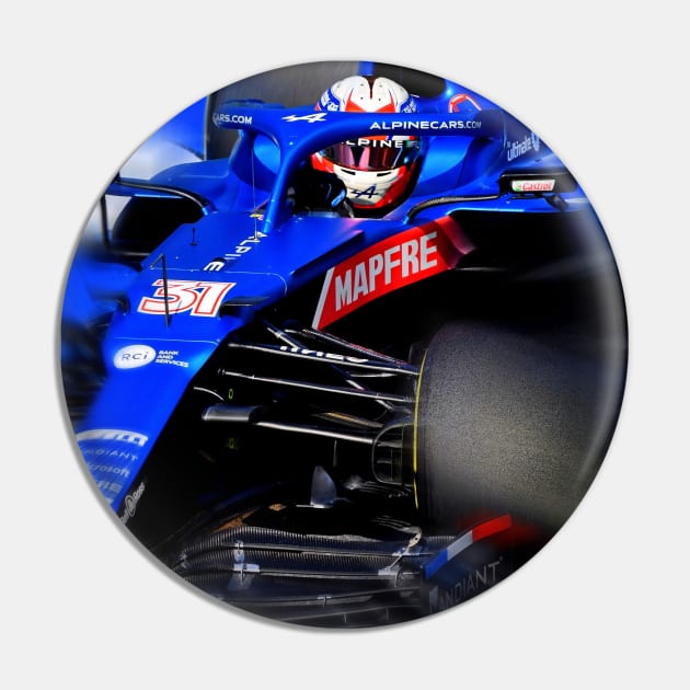 Esteban Ocon F1 Pin by DeVerviers