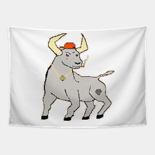 Rascal Bull Tapestry