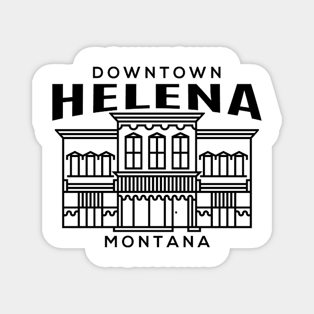 Downtown Helena MT Magnet by HalpinDesign