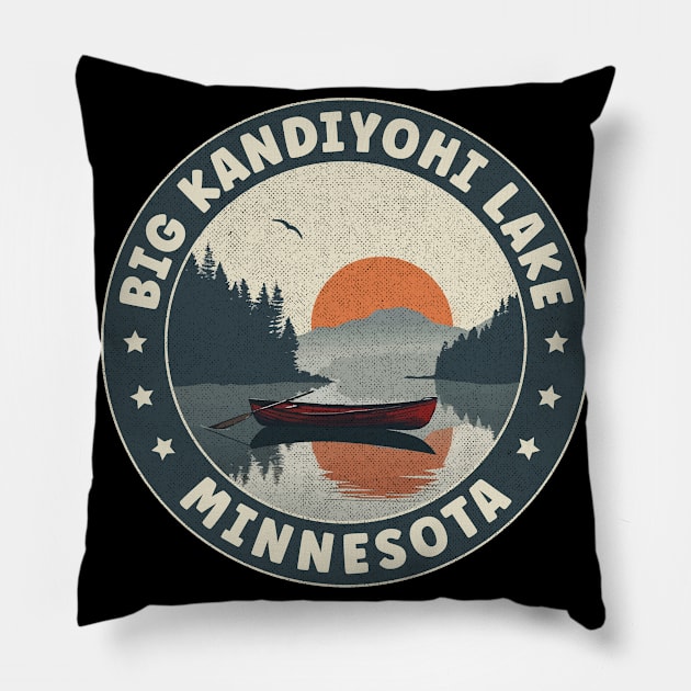 Big Kandiyohi Lake Minnesota Sunset Pillow by turtlestart