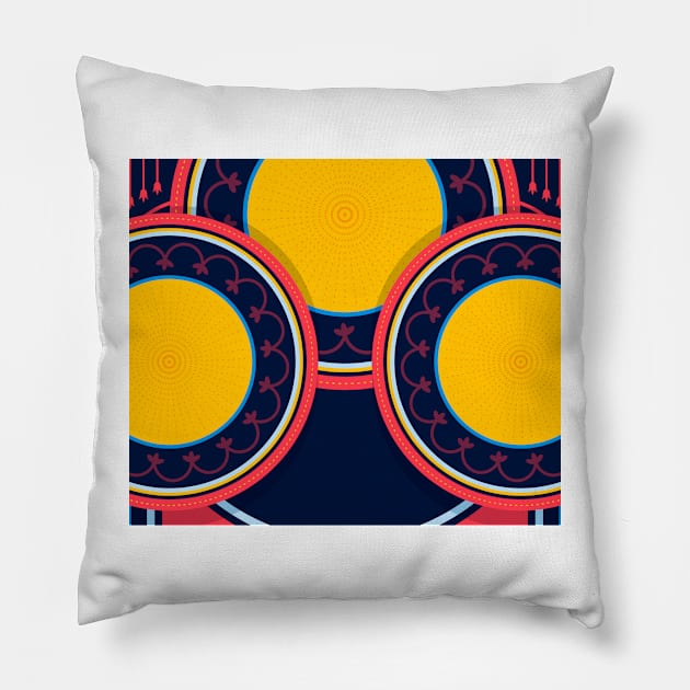 Patterns of the Stained Glass Window Pillow by timegraf