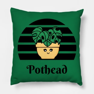 Pothead with Monstera Plant Pillow