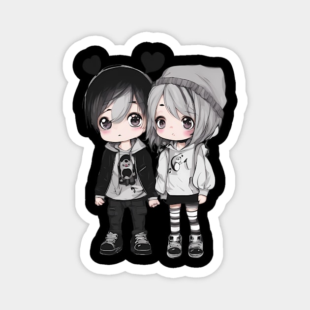 Emo People Magnet by animegirlnft