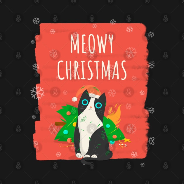 Cat Christmas Tree by MadeBySerif