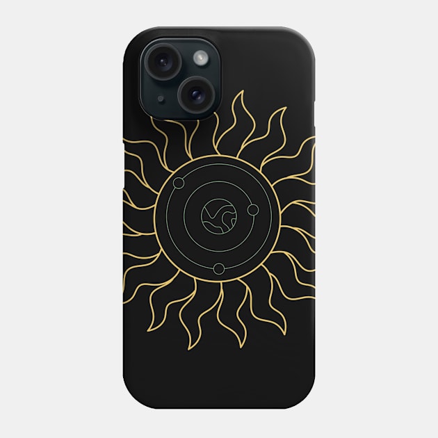 Solar system in the sun Phone Case by WiliamGlowing