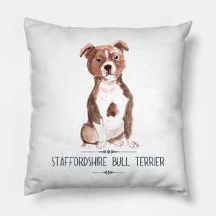 Staffordshire Bull Terrier Pillow