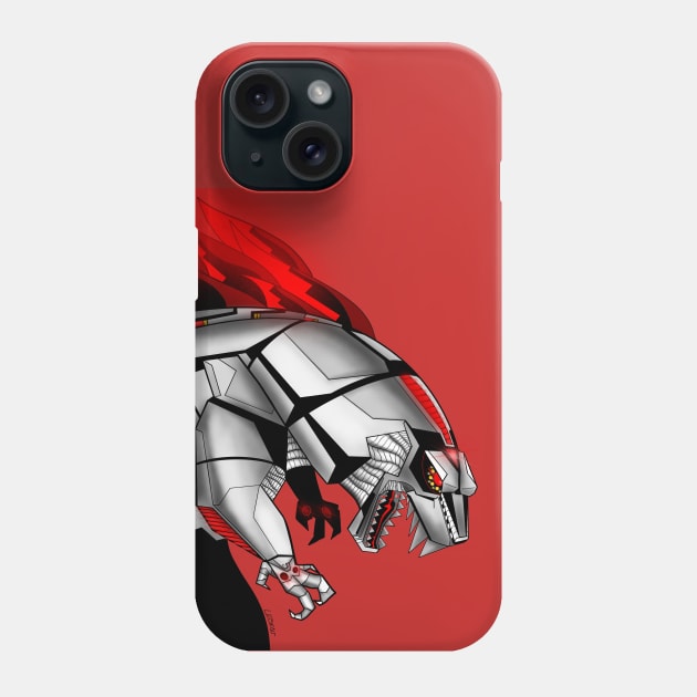 the mechagodzilla, the cyborg kaiju Phone Case by jorge_lebeau