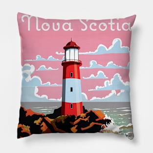 nova scotia lighthouse Pillow