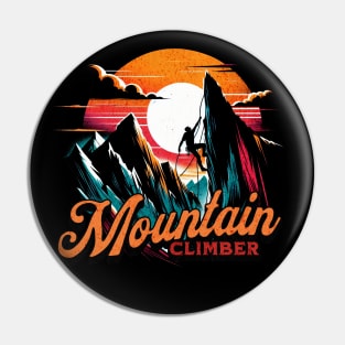 Mountain Climber Design Pin