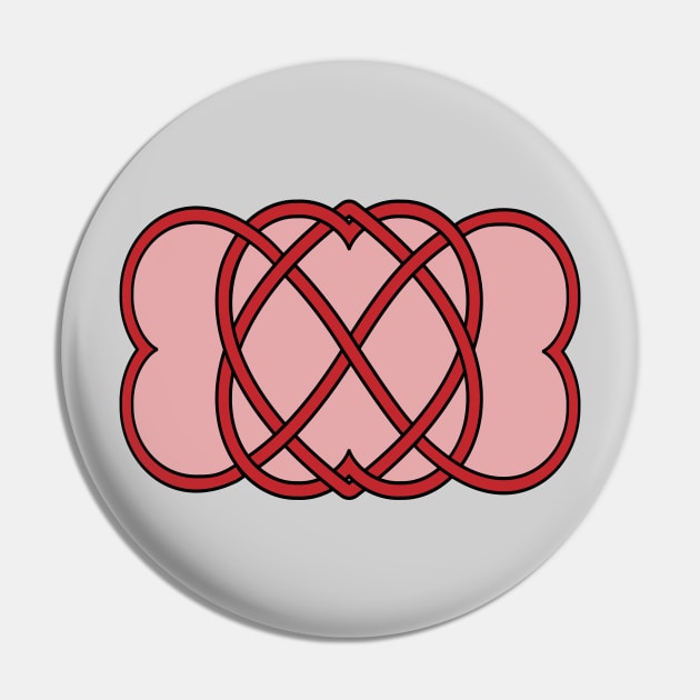 Celtic Knot Heart Valentine Pin by skauff