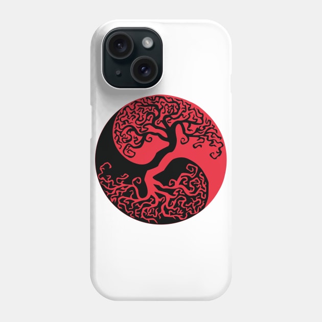 Ying Yang Tree of Life Phone Case by monkeydluffy5432