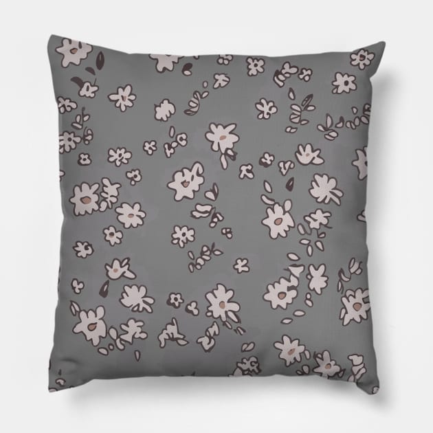 Floral Pattern 90' lofi: Vintage Tapestry Meadows Magnet Pillow by FLRW