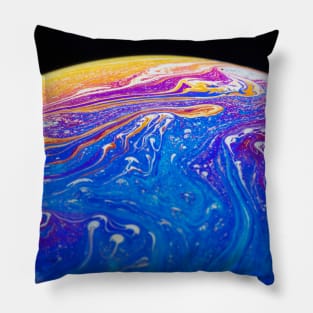 Soap Bubble Close Up Pillow