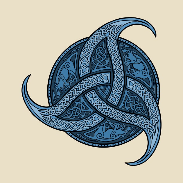 Trinity Knot - Blue by Daniel Ranger