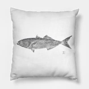 Bluefish (black and white) Pillow