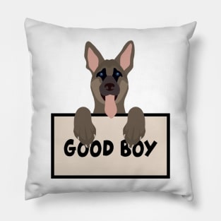 german shepherd good boy Pillow