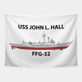 USS JOHN L. HALL - FFG-32 OH PERRY Tapestry