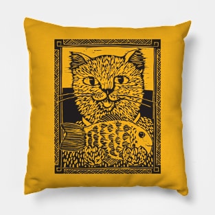 Cats gone fishing Pillow