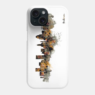 Baltimore Watercolor Skyline Phone Case