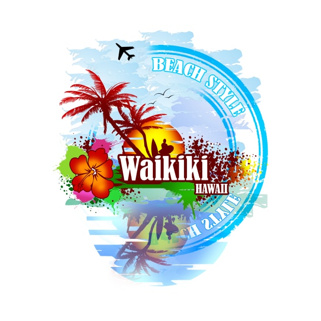 Waikiki Hawaii by dejava