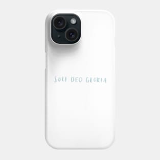 soli deo gloria (glory to God alone) Phone Case