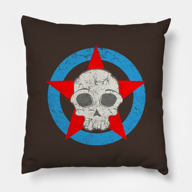 Skull logo Pillow by MarceloMoretti90