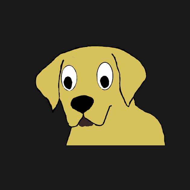 Yellow lab cartoon head - Yellow Lab - T-Shirt