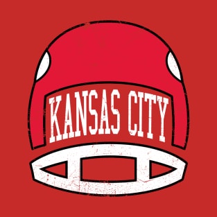 Kansas City Retro Helmet - Red T-Shirt