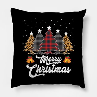 Merry Christmas Tree leopard pattern Pillow