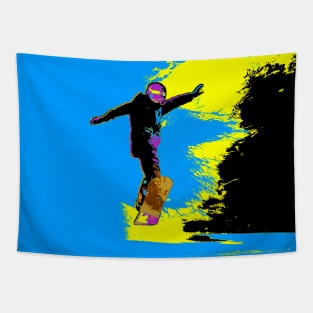 Snowboarder Flight - Snowboarder Tapestry