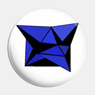 Black and Blue Shape Pin