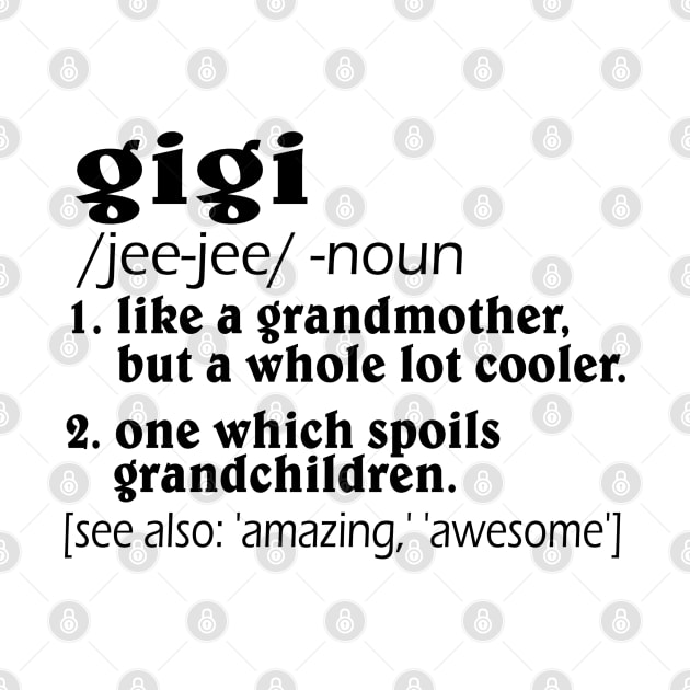 Gigi definition gift. Perfect present for mom mother dad father friend him or her by SerenityByAlex