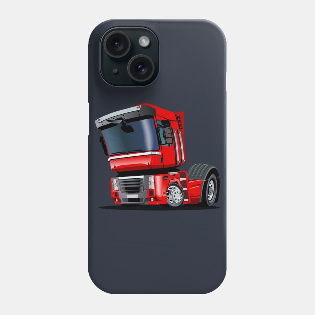 Cartoon truck Phone Case by Mechanik