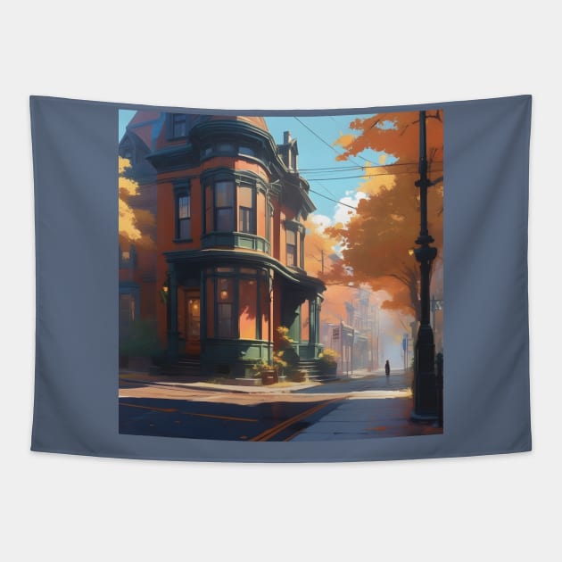 Victorian era Street Tapestry by Spaceboyishere