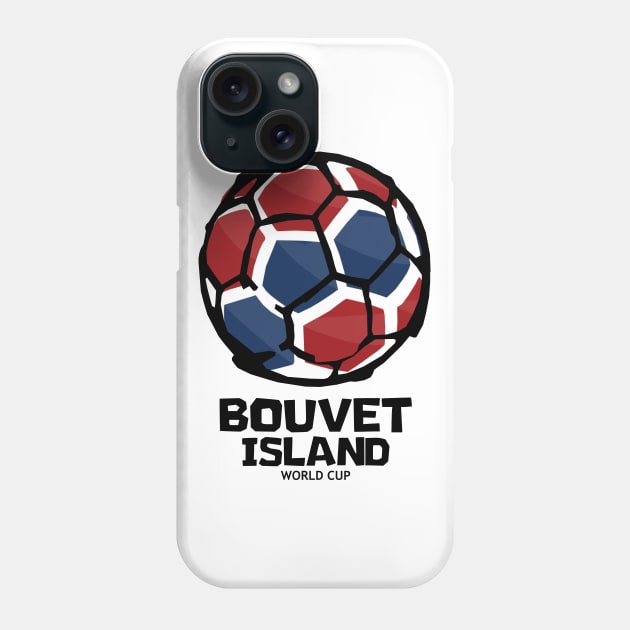 Bouvet Island Football Country Flag Phone Case by KewaleeTee