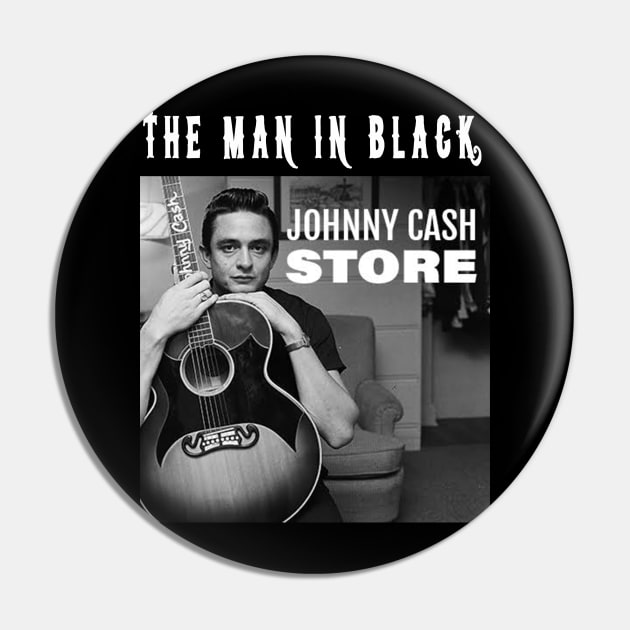 johnny cash store The Man in Black Graphic Tee song Poster vintage design, Singer TShirt Sweatshirt T-shirt LTL12 T-Shirt Pin by black lynx