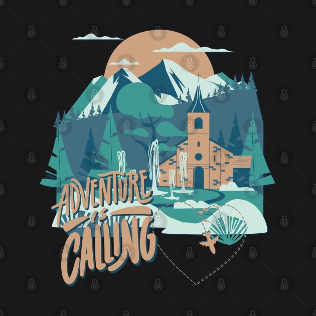 Adventure is calling Time to travel Wanderlust love Explore the world holidays vacation by BoogieCreates