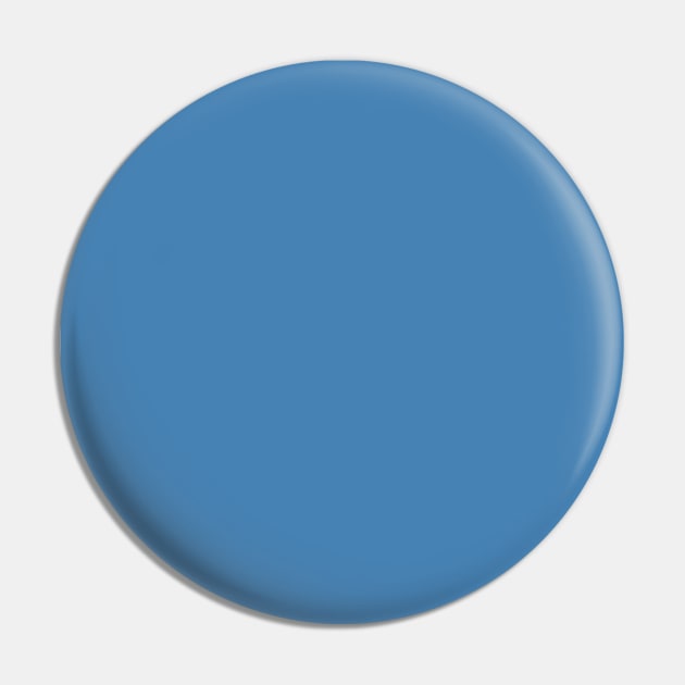 Steel Blue Plain Solid Color Pin by squeakyricardo