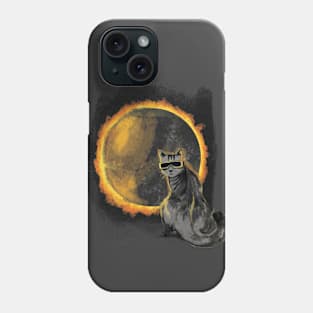 Funny Cat Solar Eclipse Phone Case