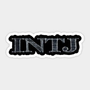 INTJ - Pencil Scratch - Personality Type, Myers Briggs, MBTI, Typology, Mastermind, Architect - Intj - Magnet