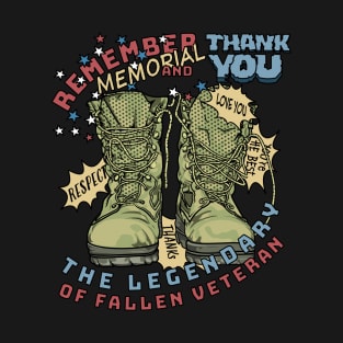 Memorial Day Thank you the Legendary of Fallen Veteran T-Shirt