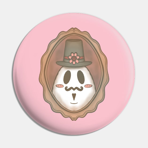 Fancy Ghost Pin by eeriecat