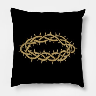 The crown of thorns is a symbol of the suffering of Jesus Christ Pillow