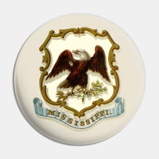 1876 Mississippi Coat of Arms Pin