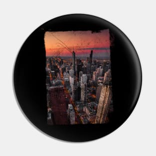 City Skyline Pin