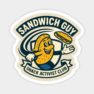 Sandwich Guy – Mascot Crest Emblem Magnet