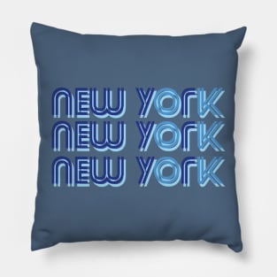 new york city lettering Pillow