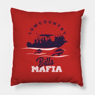 Bills Mafia...By Land, By Air, By Sea - Red Pillow